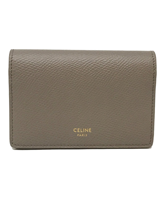 [Pre-owned] CELINE Grained calfskin card case 10J813BEL.10BL
