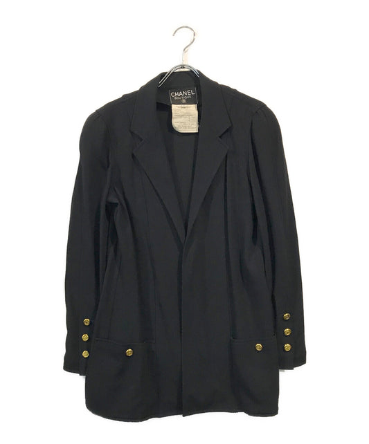 [Pre-owned] CHANEL Coco Mark Gold Button Topper Ancon Jacket U01081