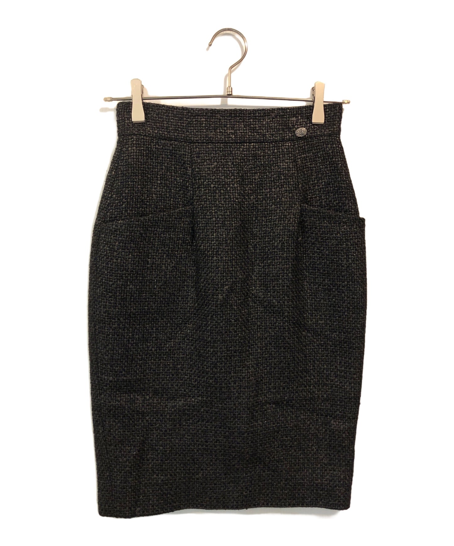 [Pre-owned] CHANEL Waist Coco Mark Tweed Skirt P47766V28565