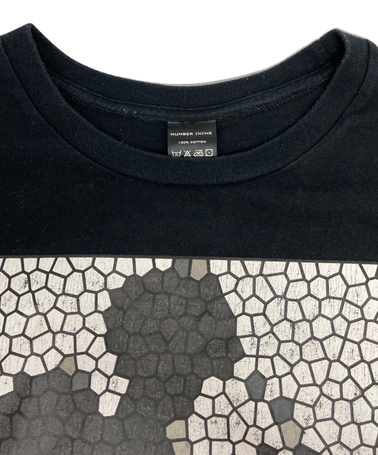 [Pre-owned] NUMBER (N)INE Crack Mickey Print T-shirt