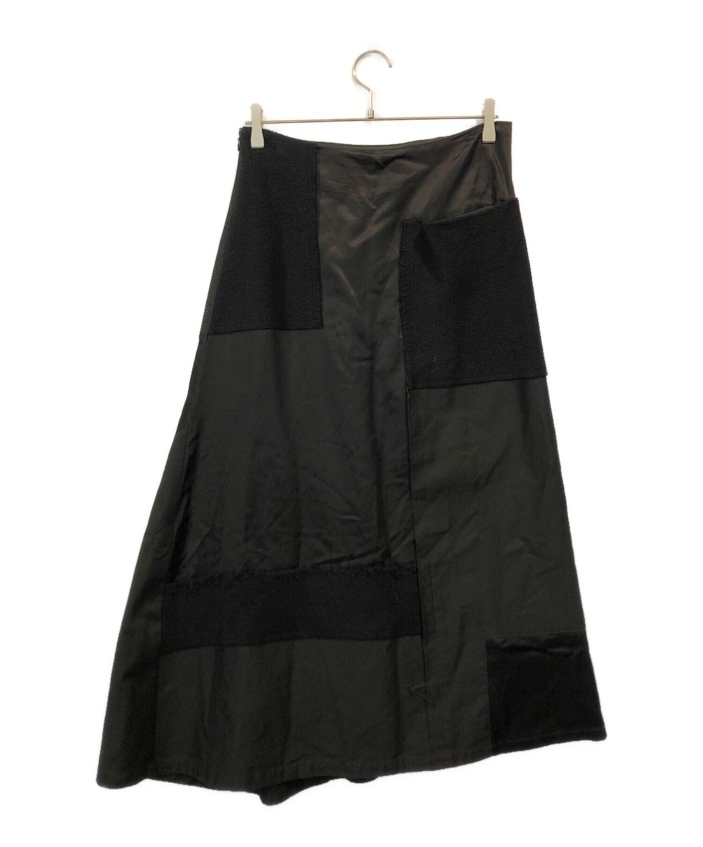 [Pre-owned] Y's Patchwork long skirt made of different materials YR-S09-802