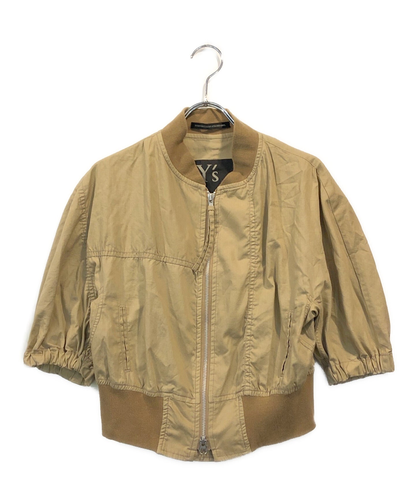 [Pre-owned] Y's Cotton Poly Washer Short-Sleeved Short Blouson YT-Y05-027