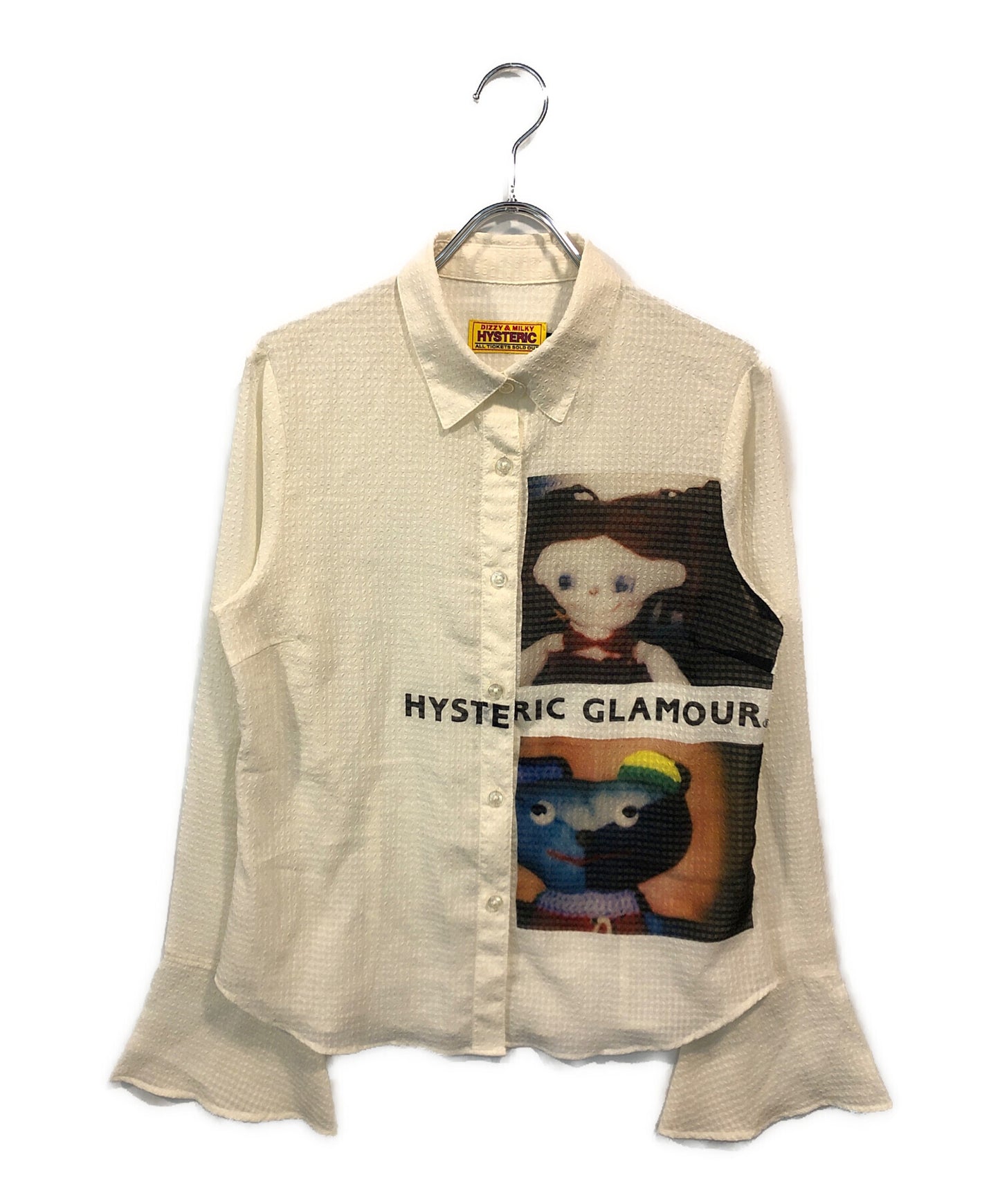 [Pre-owned] Hysteric Glamour HYSTERIC DOLL & RAINBOW BEAR Frilled cuffs blouse 01251AH09