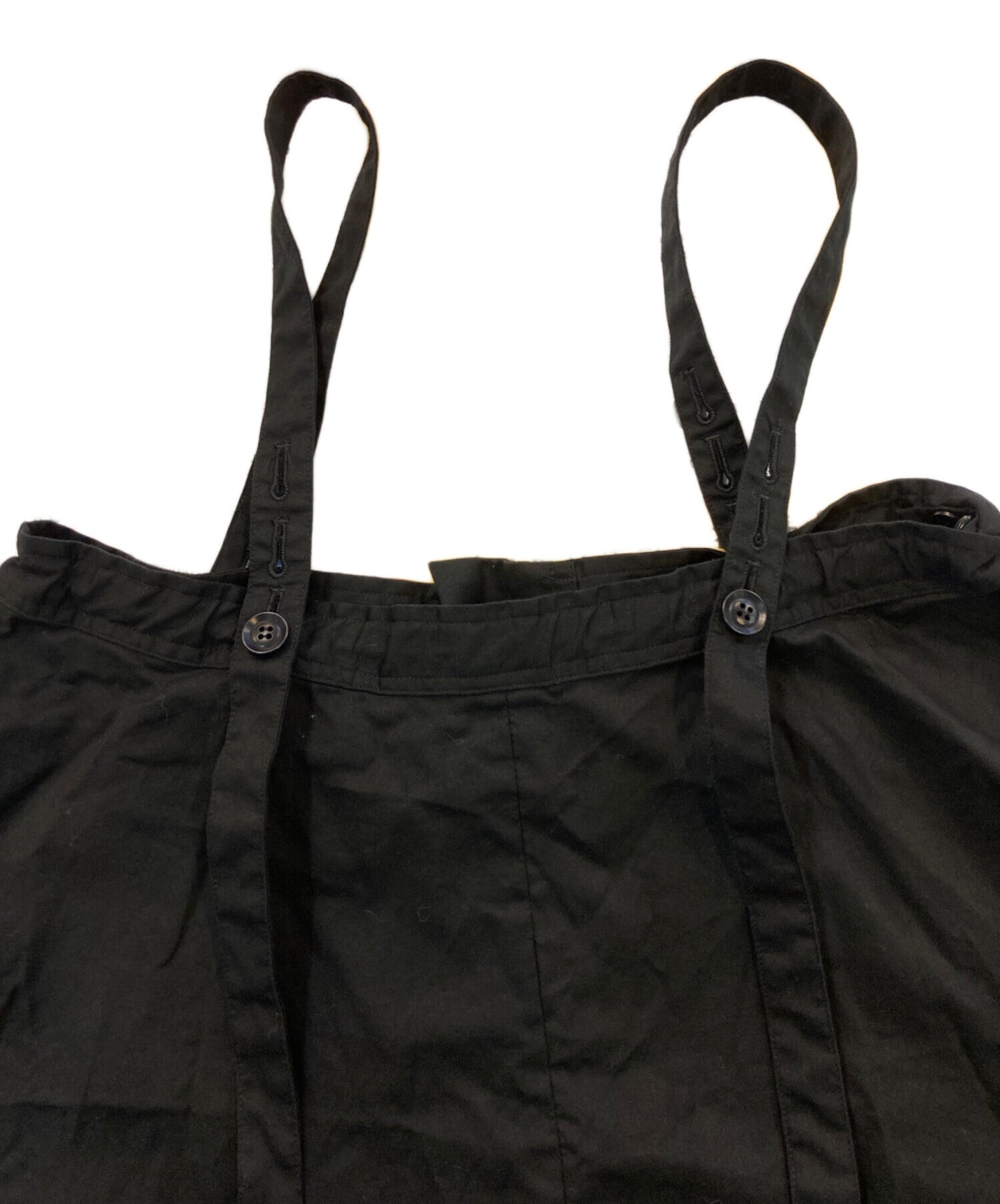 [Pre-owned] Y's THIN COTTON TWILL ASYMMETERIC SHOULDER STRAP DRESS YT-D82-003
