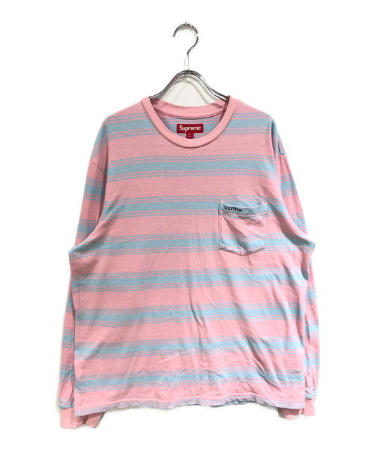 [Pre-owned] SUPREME Stripe Pocket T