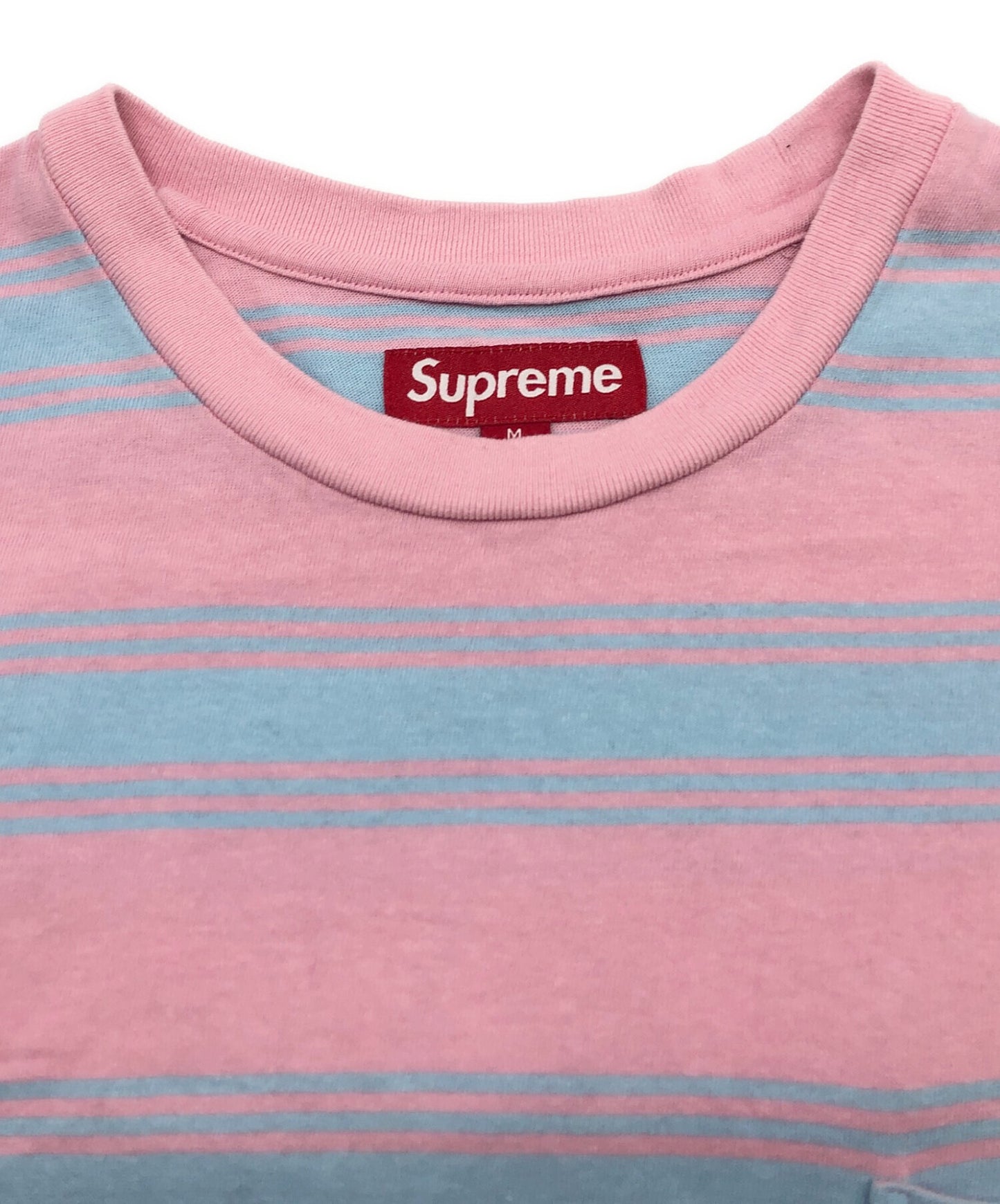 [Pre-owned] SUPREME Stripe Pocket T