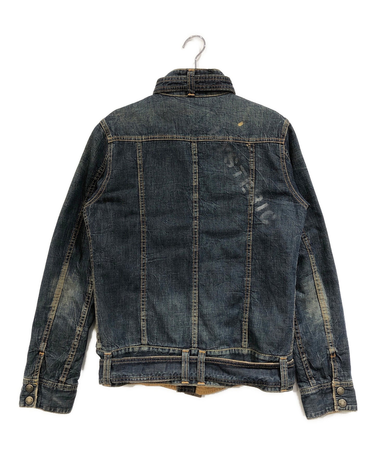 [Pre-owned] Hysteric Glamour Love Buzz Denim Biker Jacket