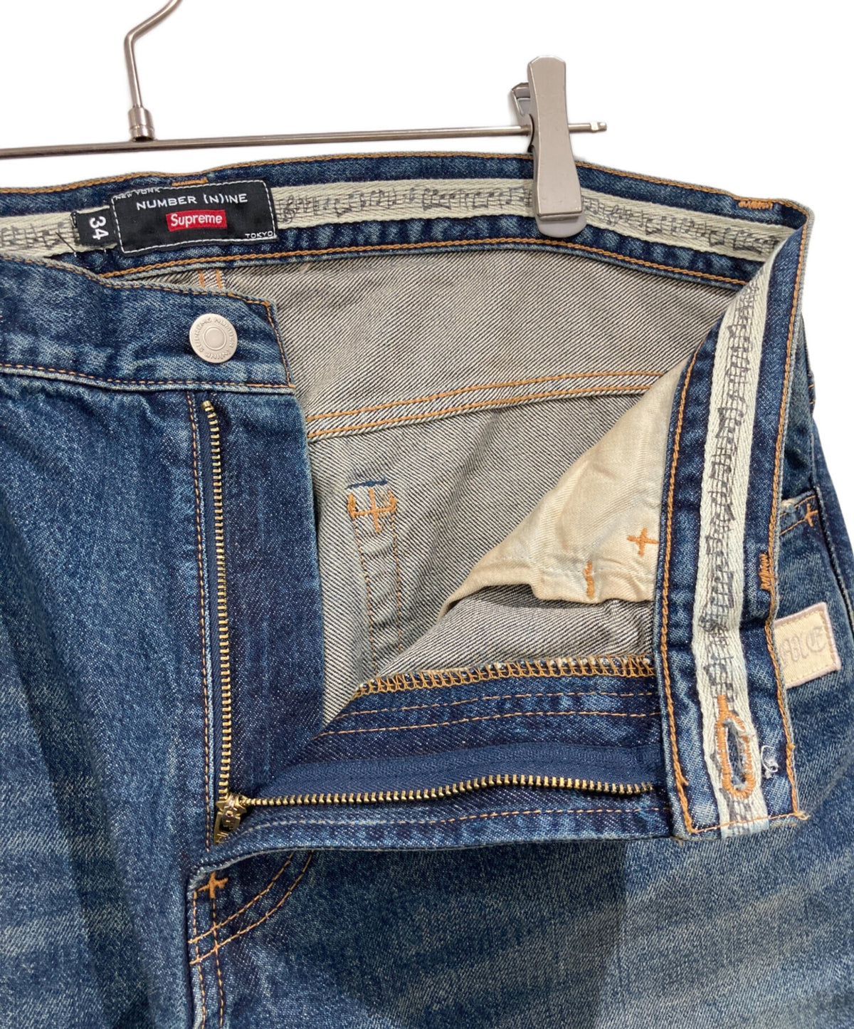 [Pre-owned] SUPREME Patches Loose Fit Jeans