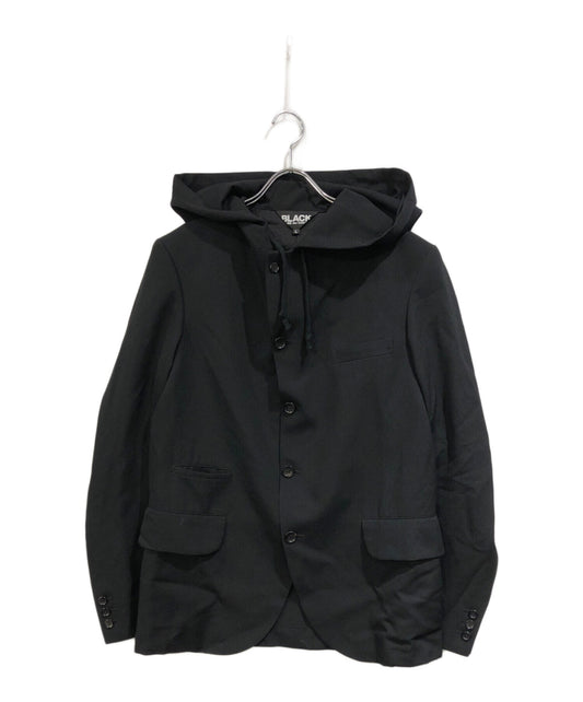 [Pre-owned] BLACK COMME des GARCONS Wool Gabardine Hooded Jacket 1P-J007