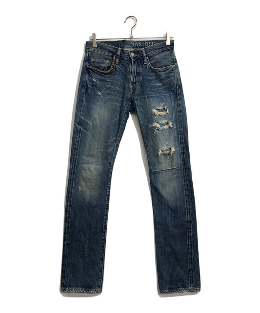 [Pre-owned] Hysteric Glamour Damaged denim pants 0251AP11