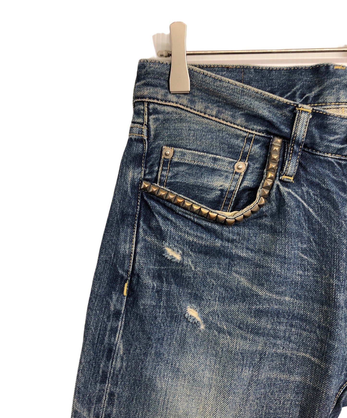 [Pre-owned] Hysteric Glamour Damaged denim pants 0251AP11