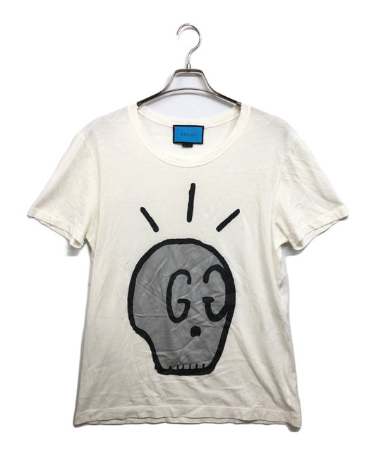 [Pre-owned] GUCCI Logo Skull T-Shirt 432086-X3E88