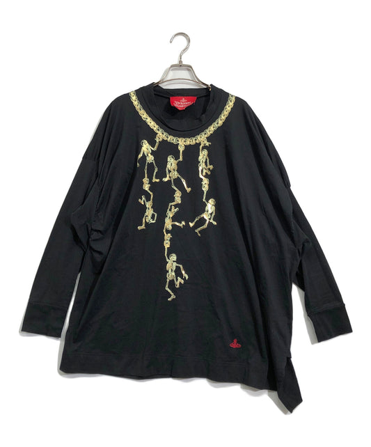[Pre-owned] Vivienne Westwood RED LABEL Skull print t-shirt 16-12-342036
