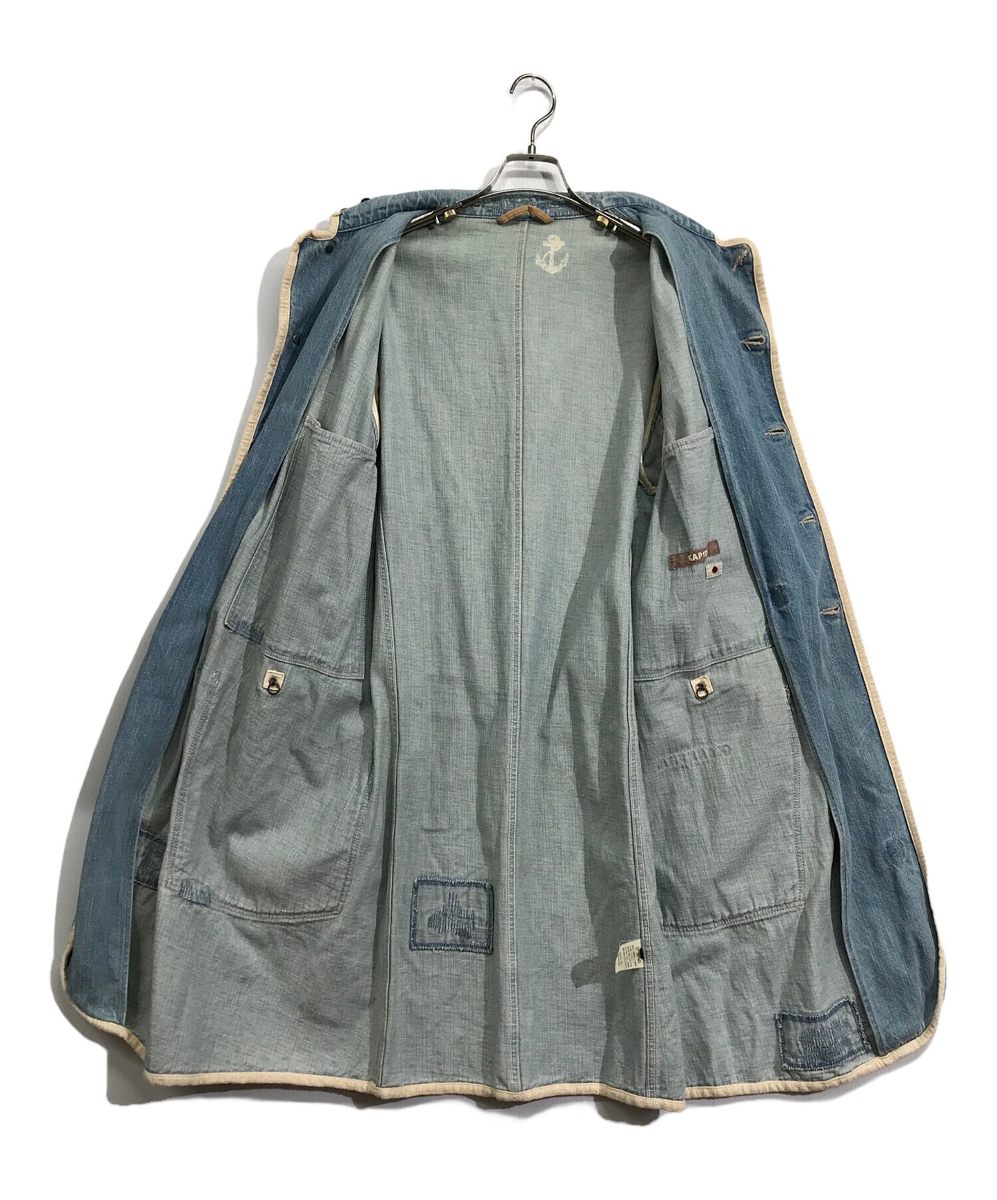 [Pre-owned] KAPITAL Piping Denim Coat