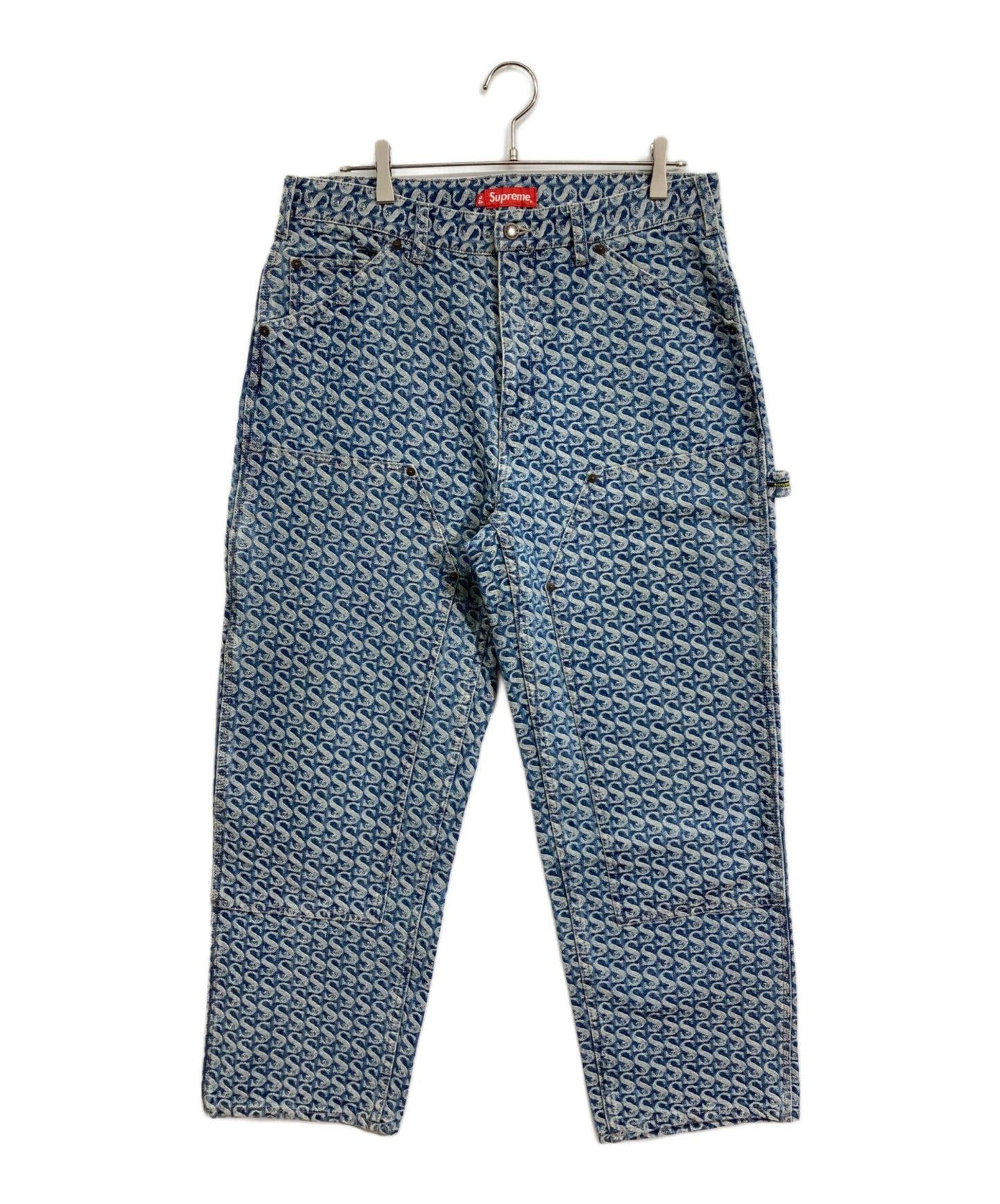 [Pre-owned] SUPREME 21AW Monogram Double Knee Denim Painter Pant