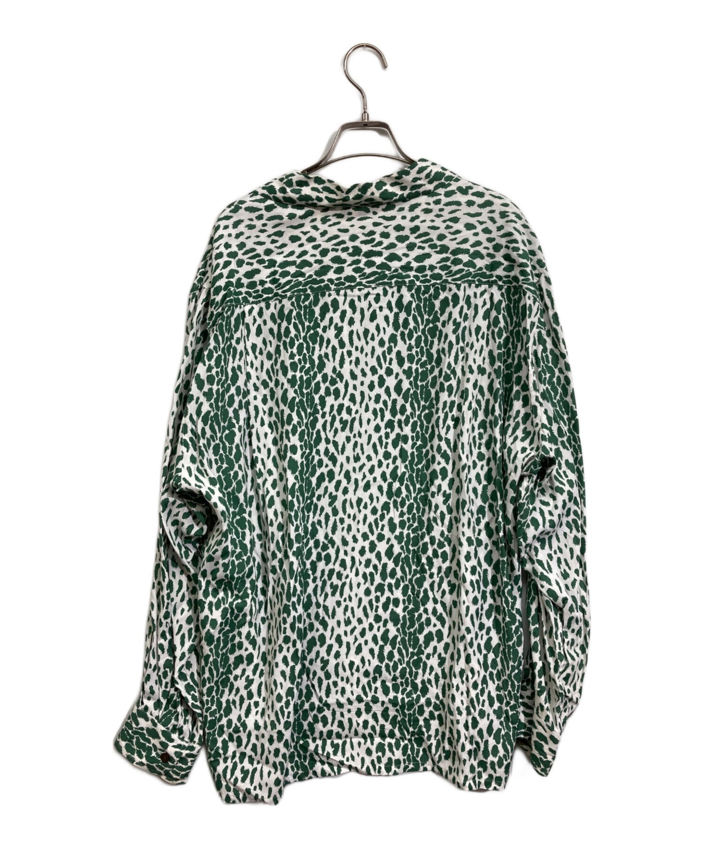 [Pre-owned] WACKO MARIA Leopard print open collar shirt