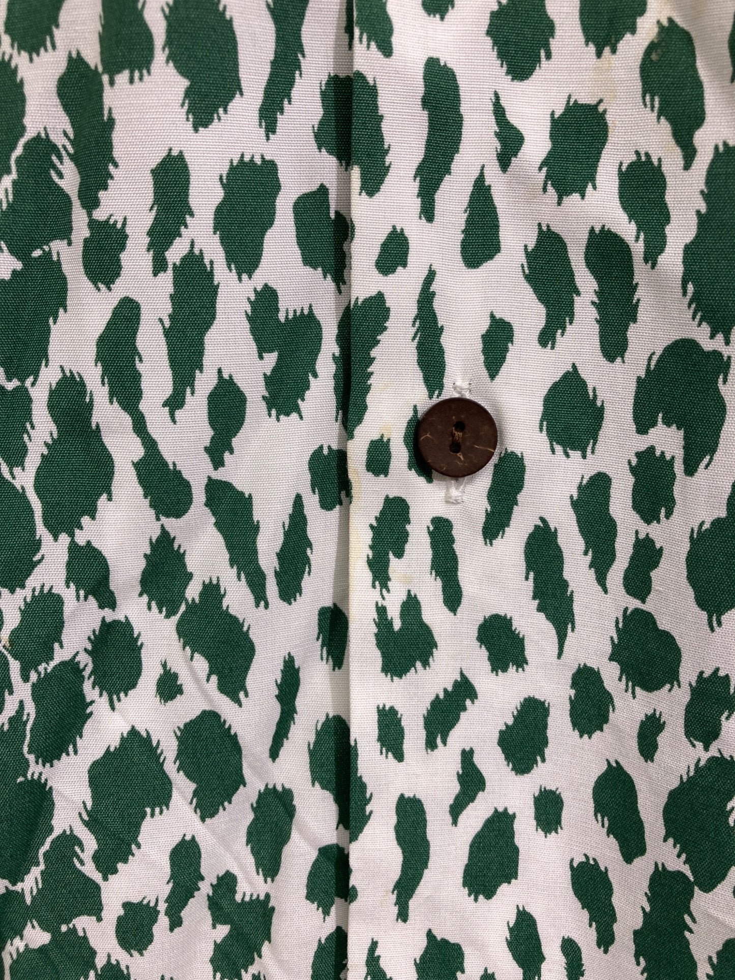 [Pre-owned] WACKO MARIA Leopard print open collar shirt