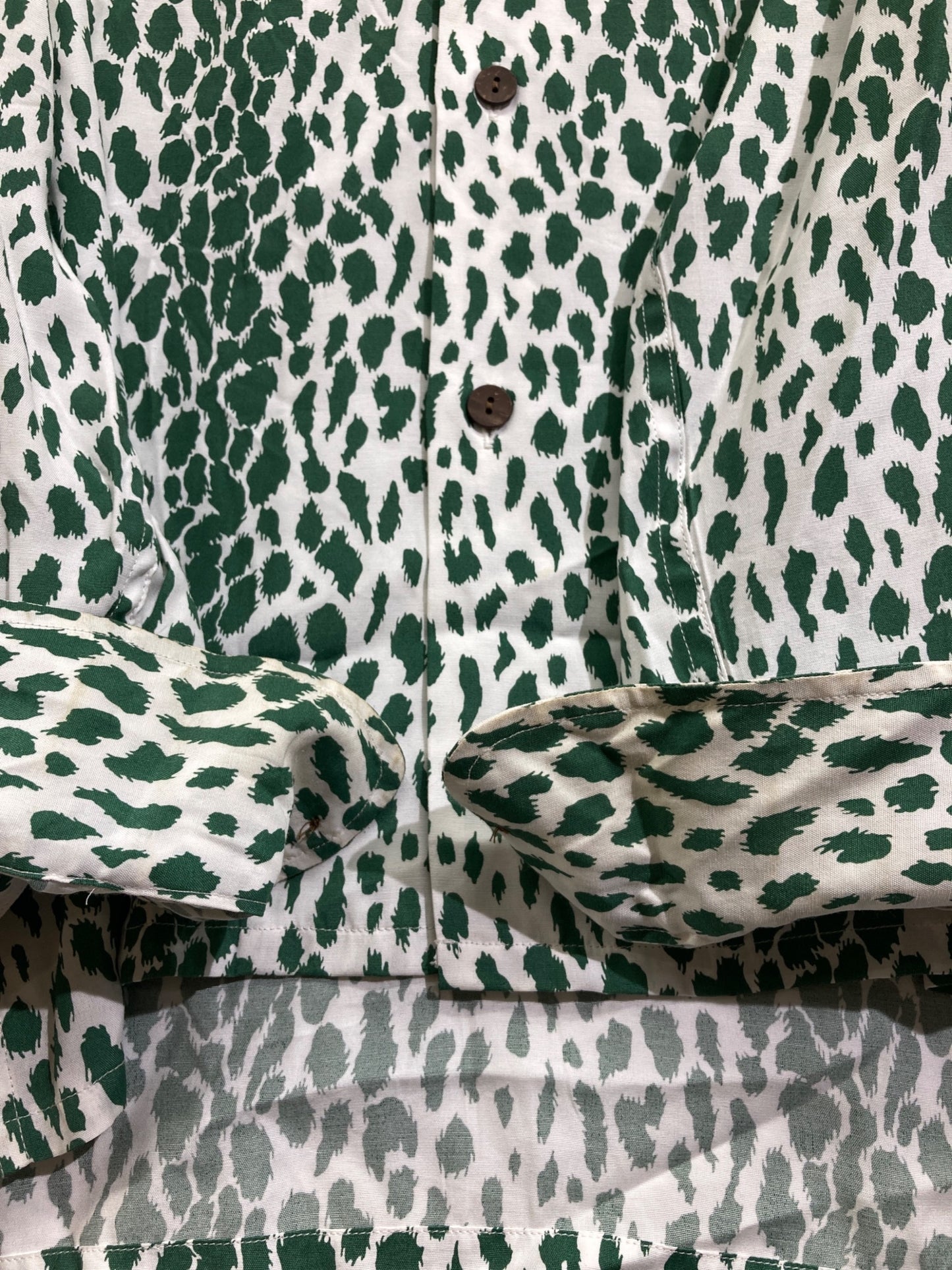 [Pre-owned] WACKO MARIA Leopard print open collar shirt