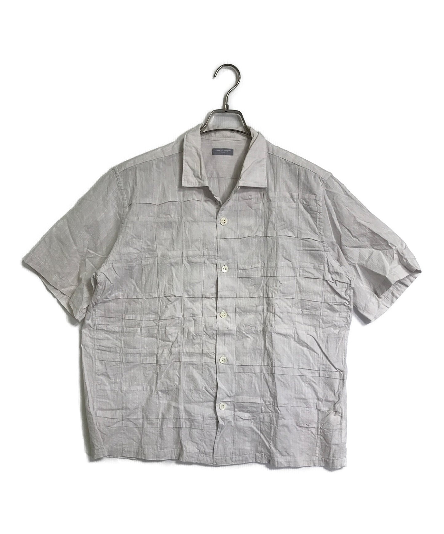 [Pre-owned] COMME des GARCONS HOMME patchwork open-collar shirt HB100450