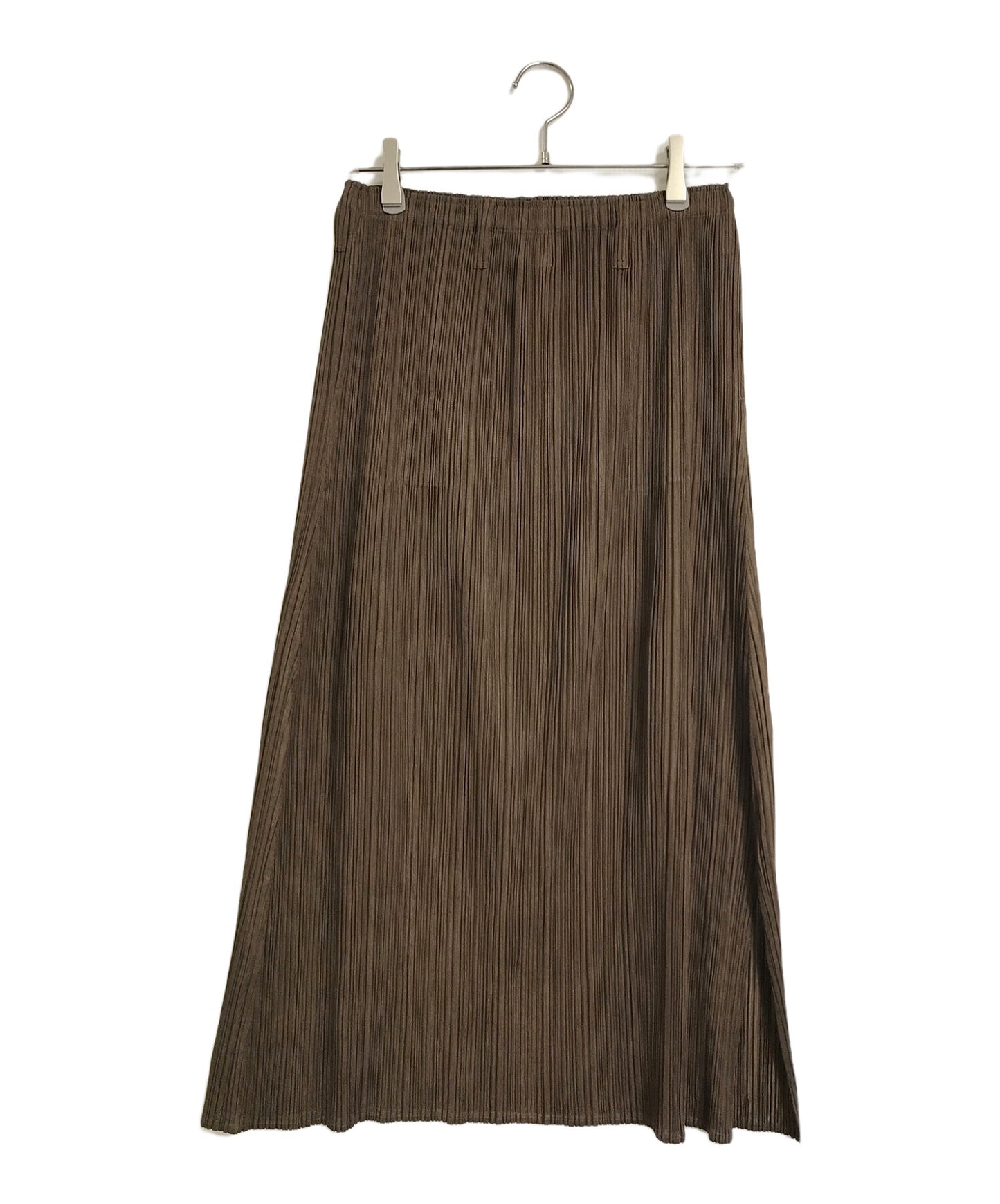 [Pre-owned] PLEATS PLEASE Long pleated skirt with belt loop pockets PP33-JG446