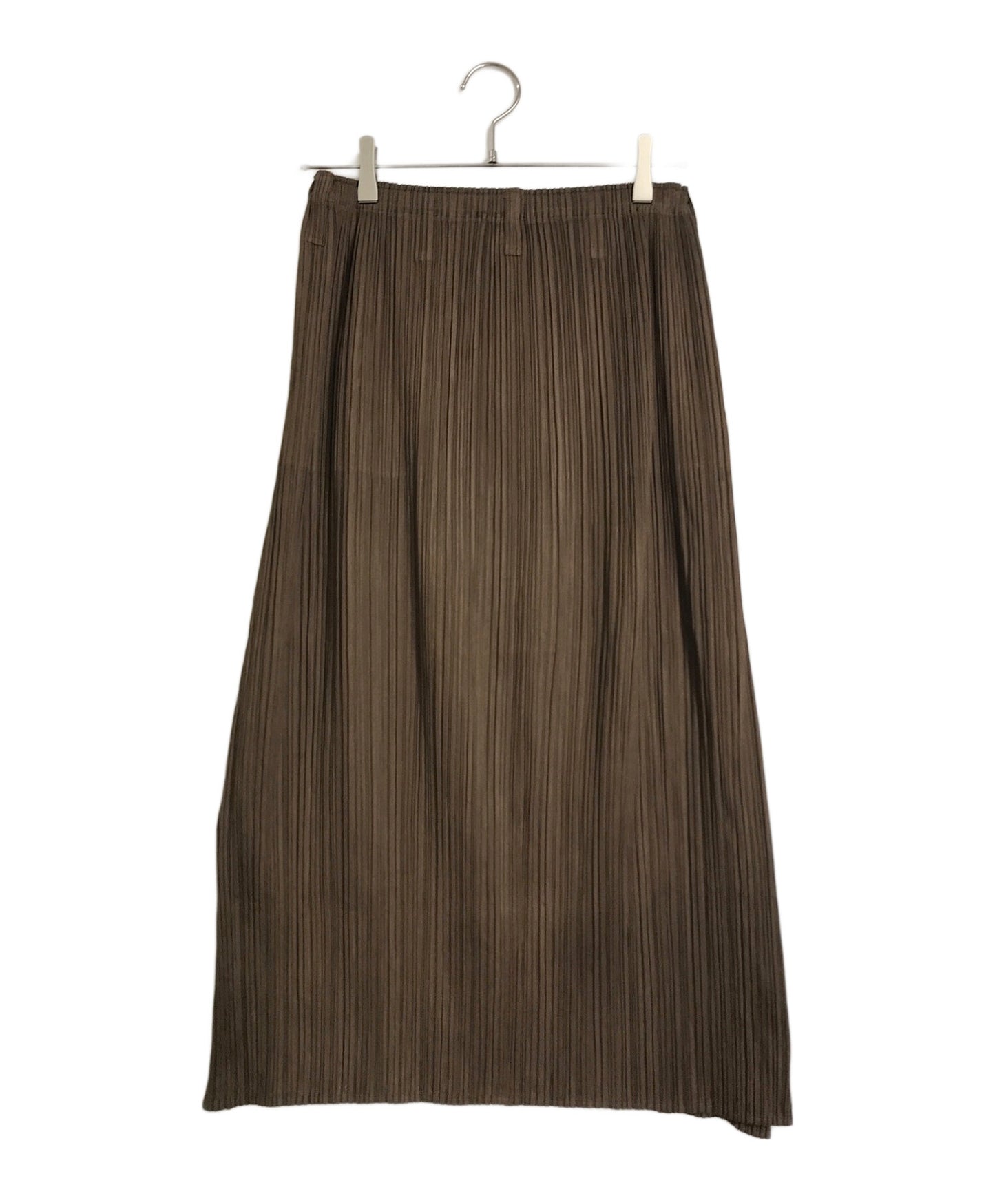 [Pre-owned] PLEATS PLEASE Long pleated skirt with belt loop pockets PP33-JG446