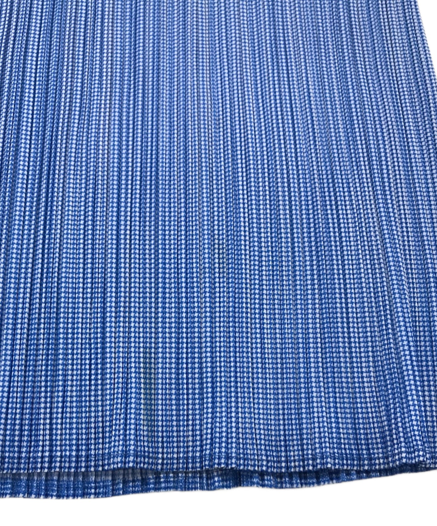 [Pre-owned] PLEATS PLEASE Pleated Skirt PLEATS PLEASE Pleats Pleases Blue and White Size 2 PP82-JG813