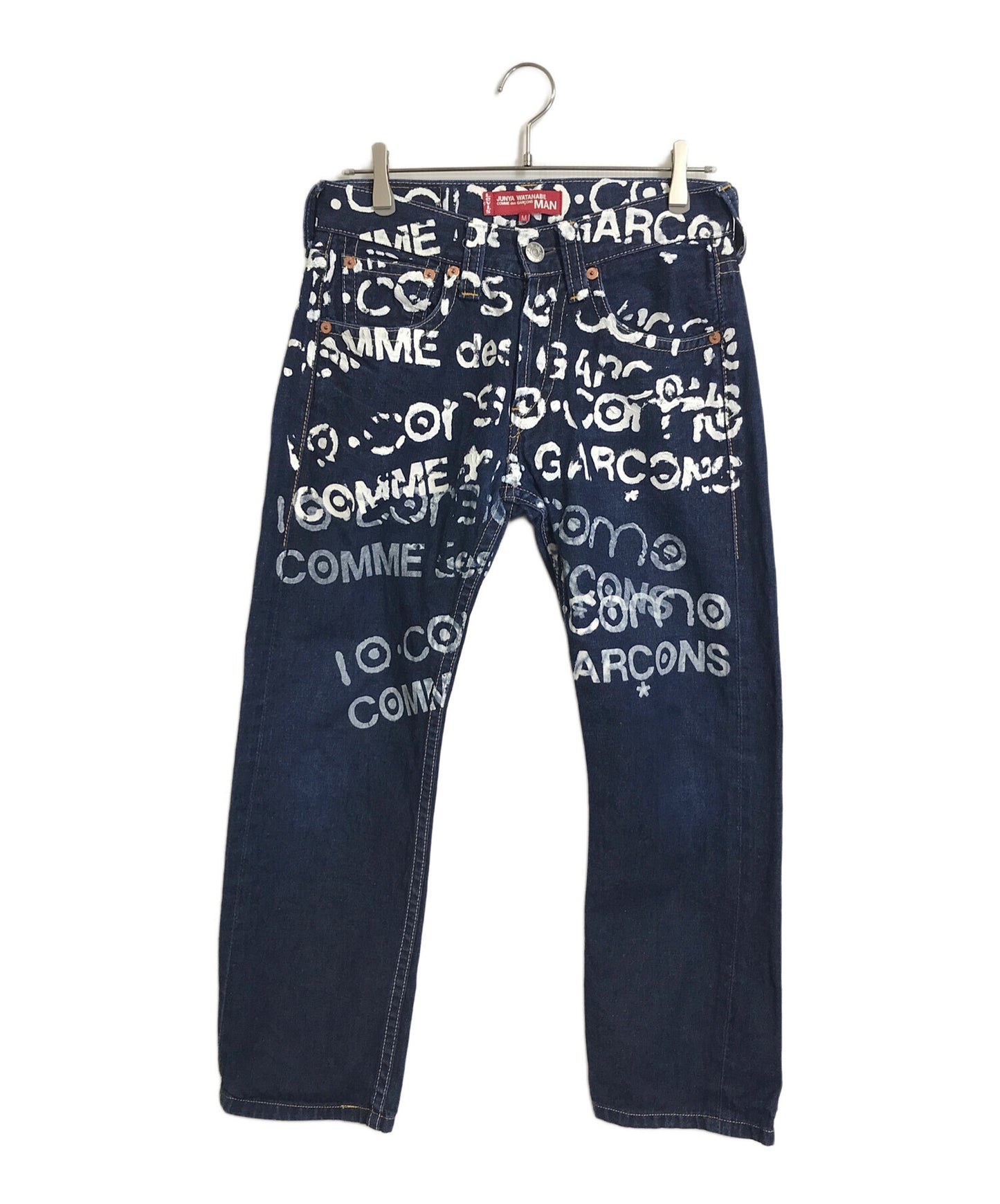 [Pre-owned] JUNYA WATANABE COMME des GARCONS painted denim pants 03AW 10 corso como design pants denim pants SK-P201