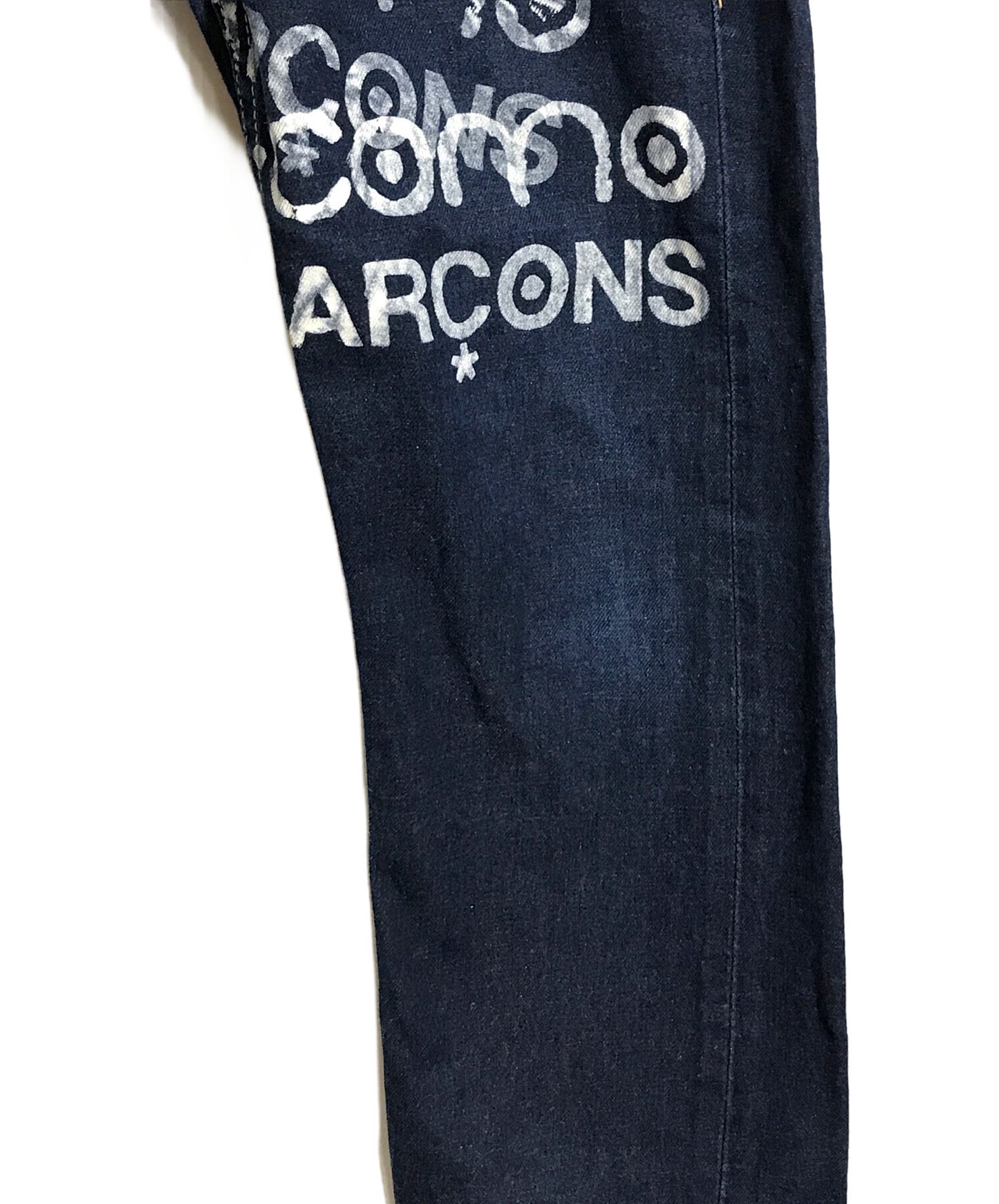 [Pre-owned] JUNYA WATANABE COMME des GARCONS painted denim pants 03AW 10 corso como design pants denim pants SK-P201