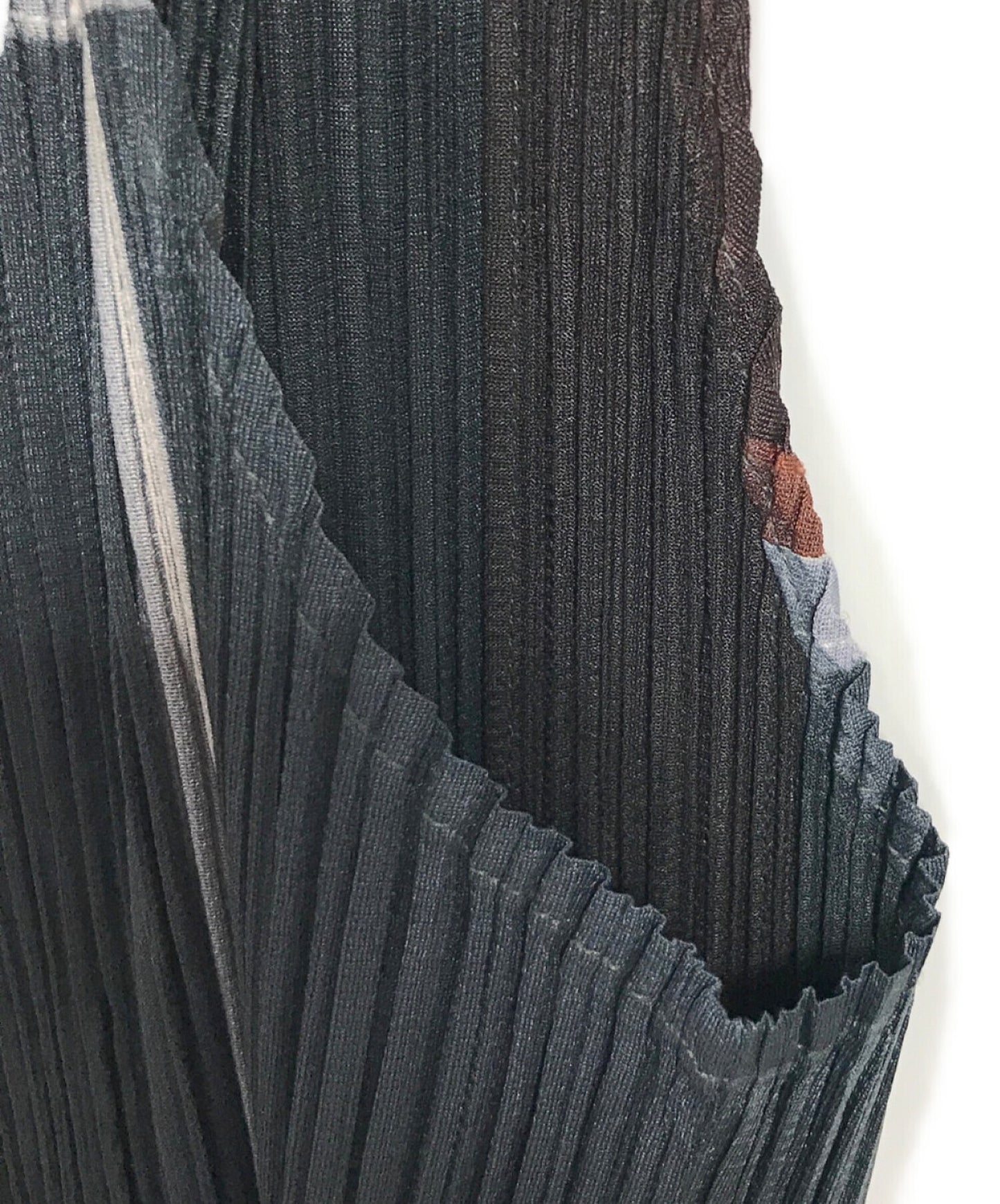 [Pre-owned] PLEATS PLEASE Block Check Pleated Sleeveless Cut & Sewn Multicolor Geometric Pattern Total Pattern Made in Japan 06 PP64JK541