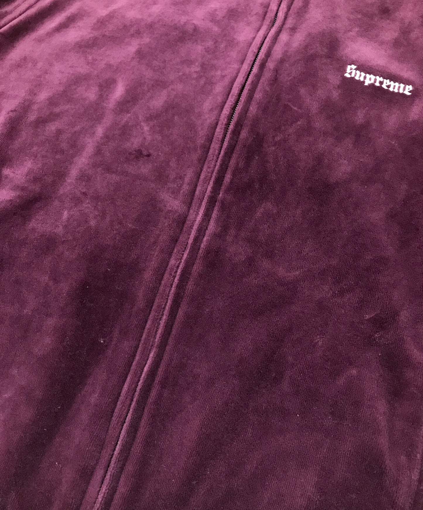 [Pre-owned] SUPREME studded velour track jacket velour track jacket jersey sideline studs 22FW