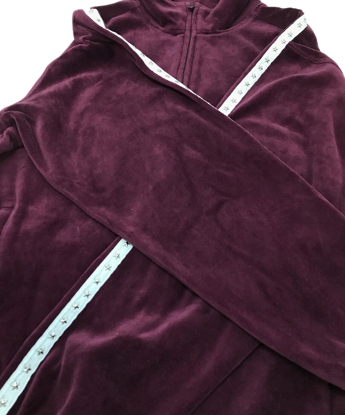 [Pre-owned] SUPREME studded velour track jacket velour track jacket jersey sideline studs 22FW