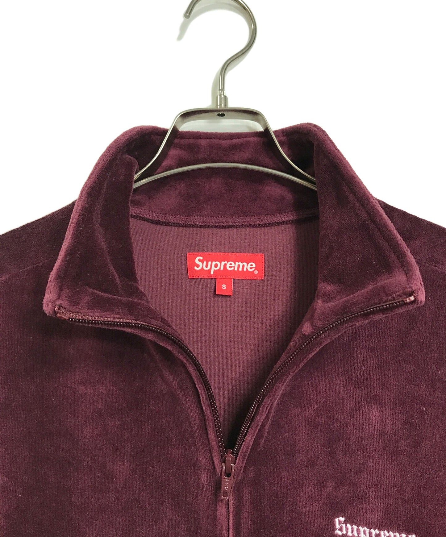 [Pre-owned] SUPREME studded velour track jacket velour track jacket jersey sideline studs 22FW