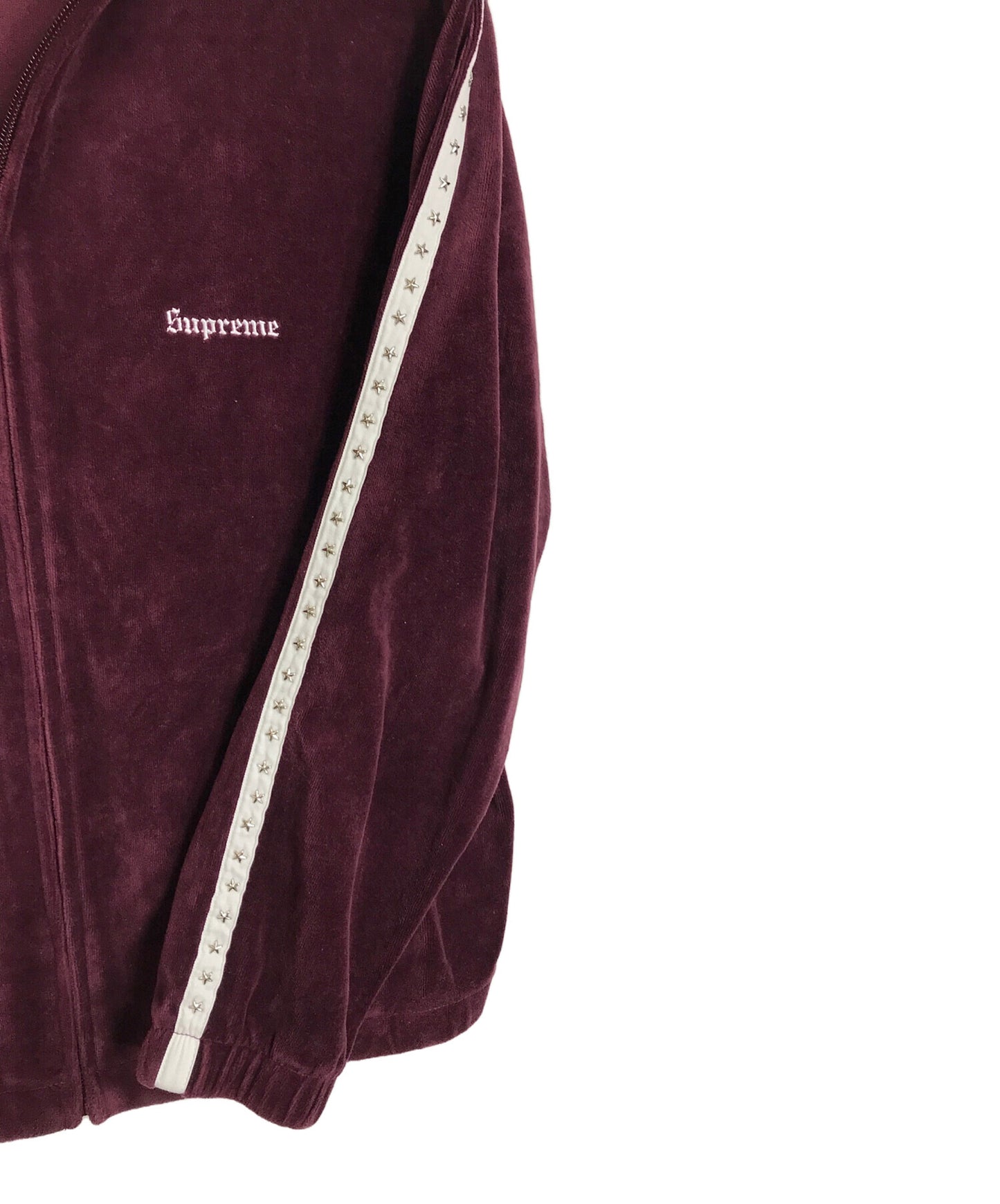 [Pre-owned] SUPREME studded velour track jacket velour track jacket jersey sideline studs 22FW