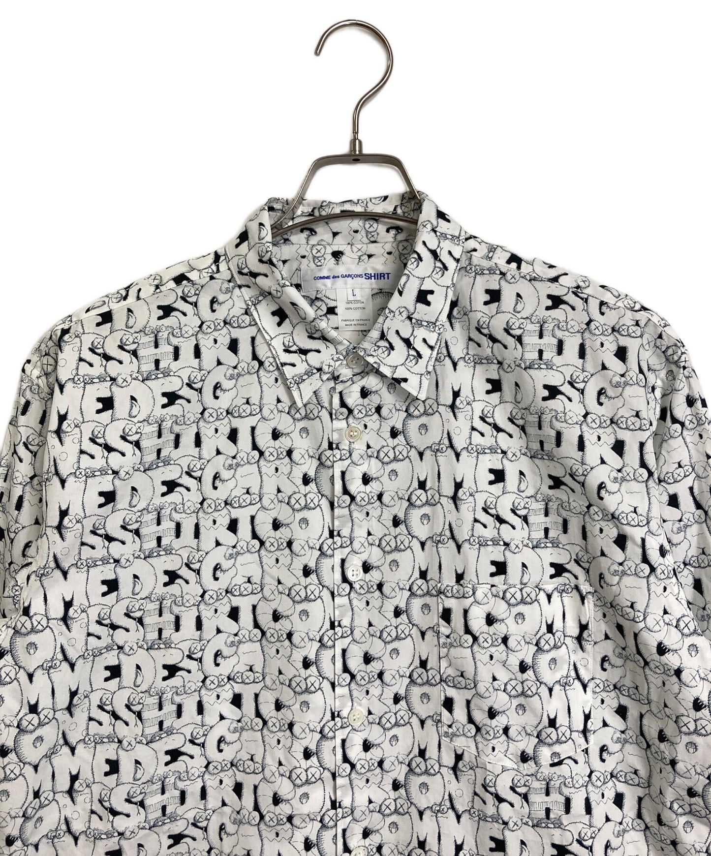 [Pre-owned] COMME des GARCONS SHIRT Collaboration all-over pattern shirt 21AW Garson x Cowes FH-B029