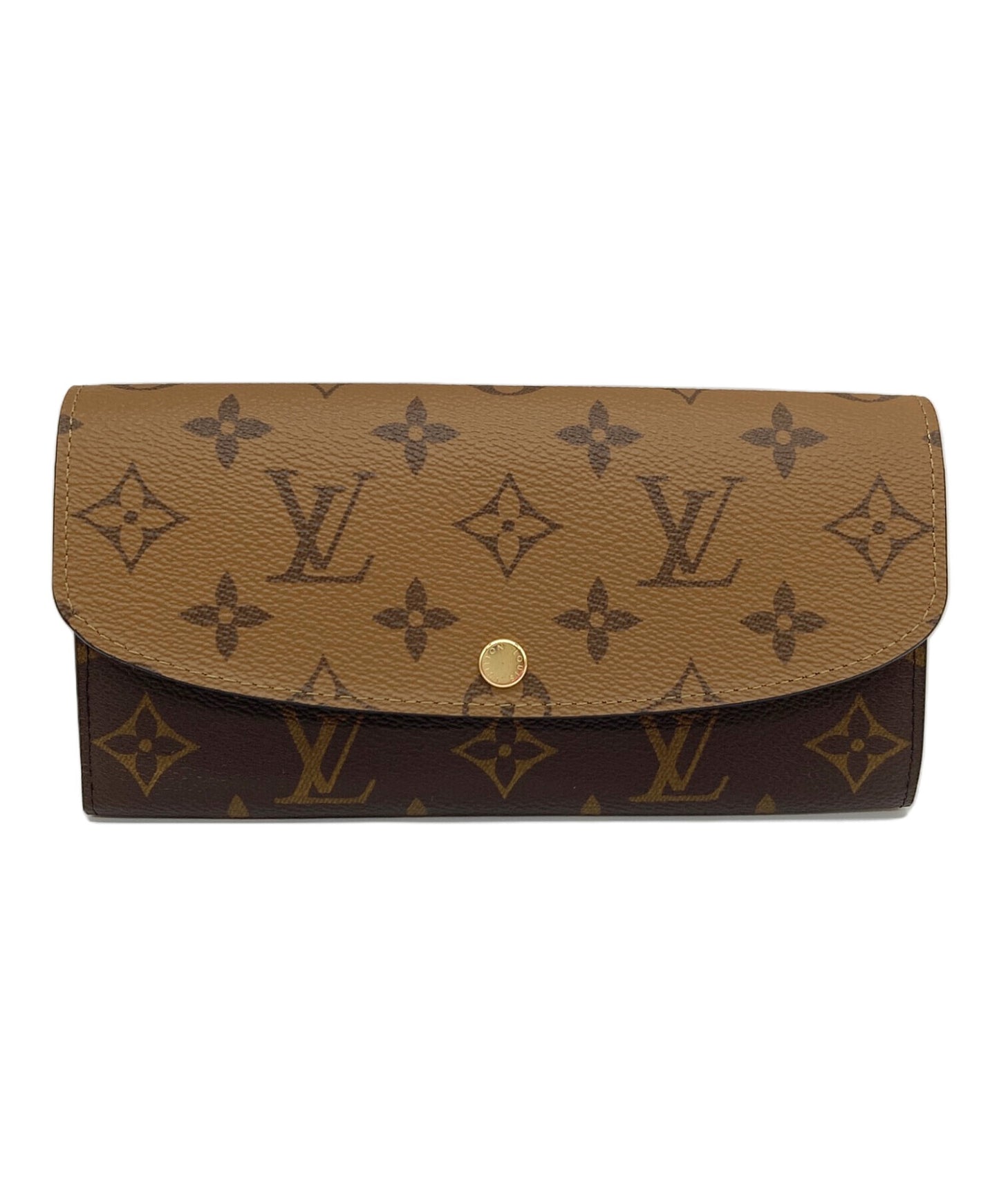[Pre-owned] LOUIS VUITTON Long wallet Monogram reverse porte-feuille emilie M82157