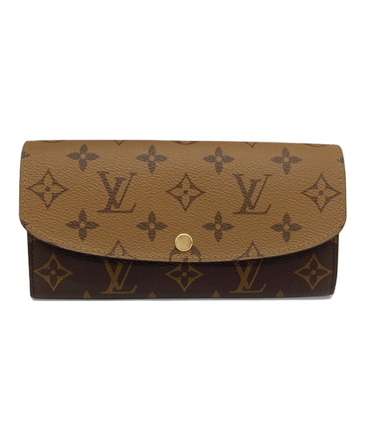 [Pre-owned] LOUIS VUITTON Long wallet Monogram reverse porte-feuille emilie M82157