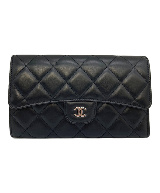 [Pre-owned] CHANEL Matelassé long wallet