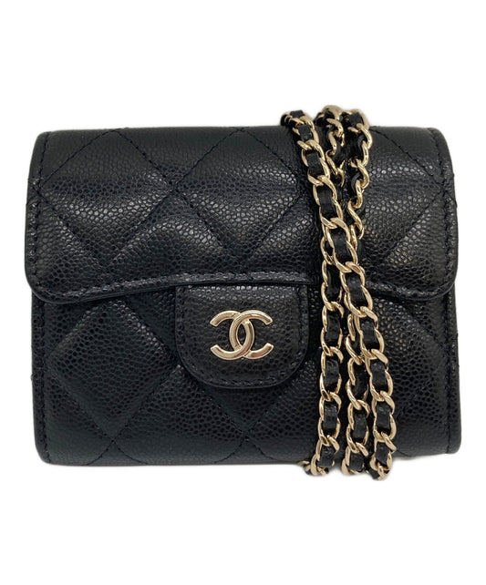 [Pre-owned] CHANEL Coco Chain Wallet Compact Wallet Wallet Chain