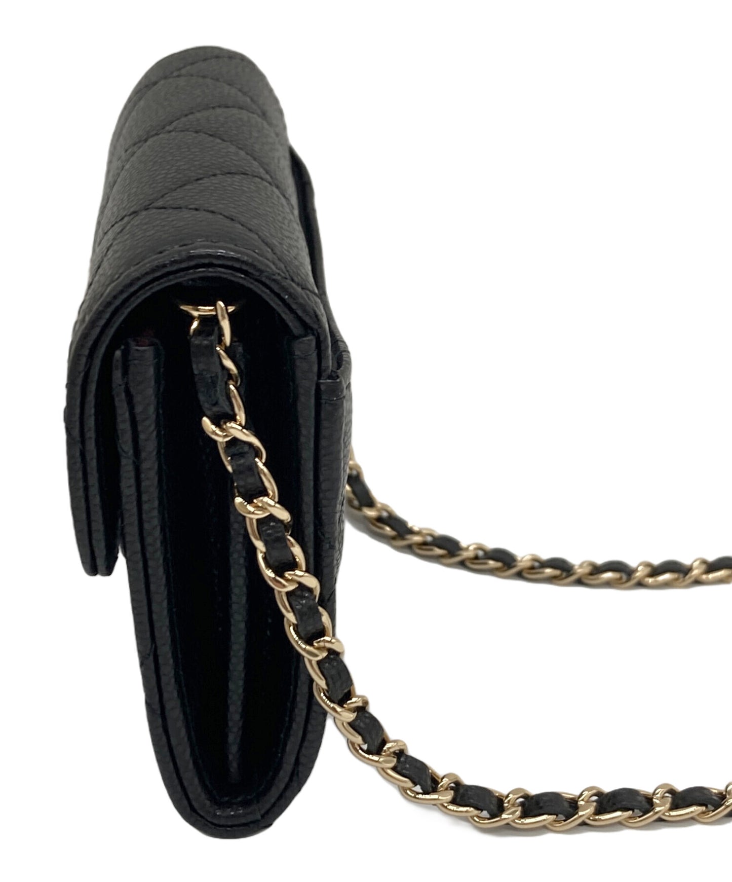 [Pre-owned] CHANEL Coco Chain Wallet Compact Wallet Wallet Chain