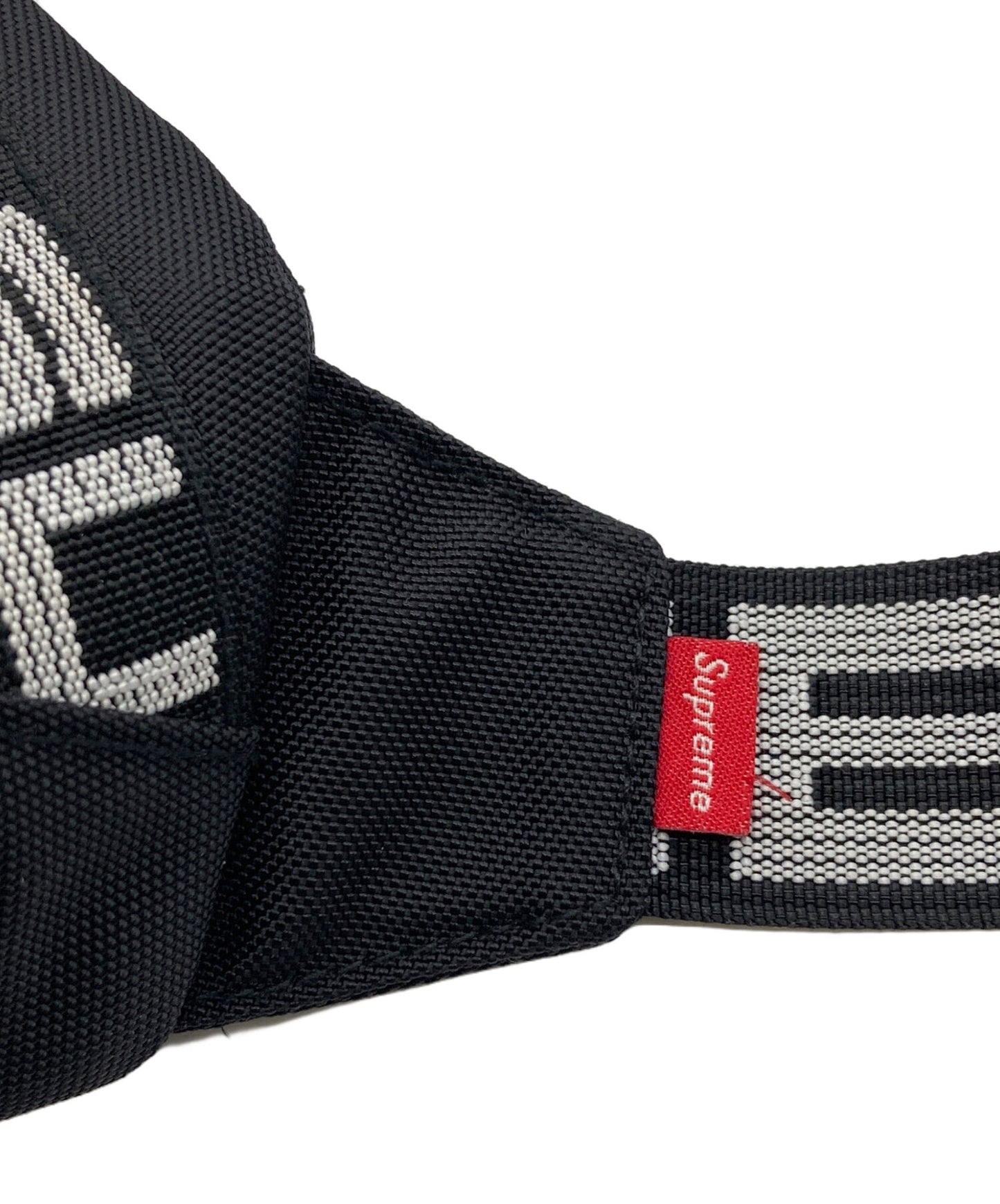 [Pre-owned] SUPREME 18SS Waist Bag tape logo waist bag shoulder bag