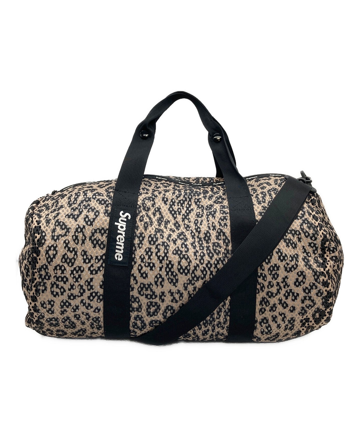 [Pre-owned] SUPREME Mesh Duffle Bag Leopard Mesh Duffle Bag Leopard Shoulder Bag 23SS