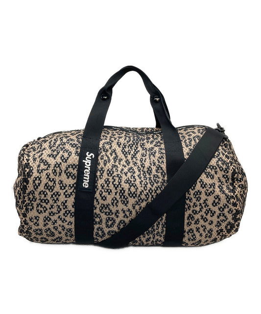 [Pre-owned] SUPREME Mesh Duffle Bag Leopard Mesh Duffle Bag Leopard Shoulder Bag 23SS