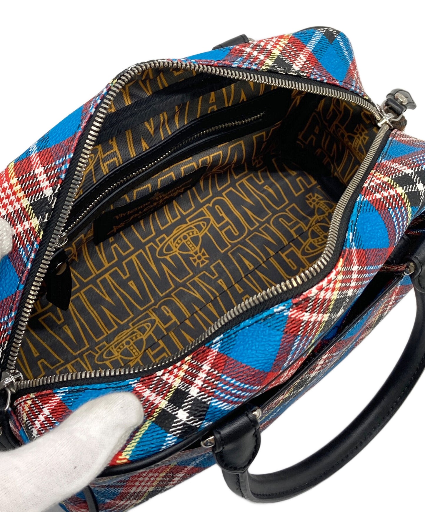 [Pre-owned] Vivienne Westwood ANGLOMANIA Shuka Tartan Hand Bag