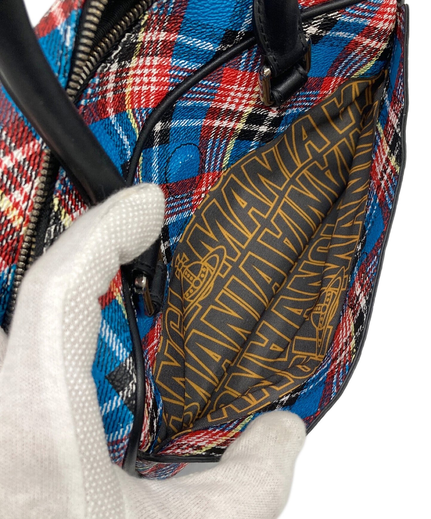 [Pre-owned] Vivienne Westwood ANGLOMANIA Shuka Tartan Hand Bag