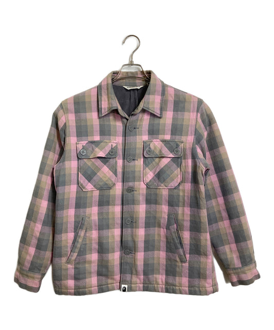[Pre-owned] A BATHING APE Check Jacket cpo Jacket Outerwear Made in Japan