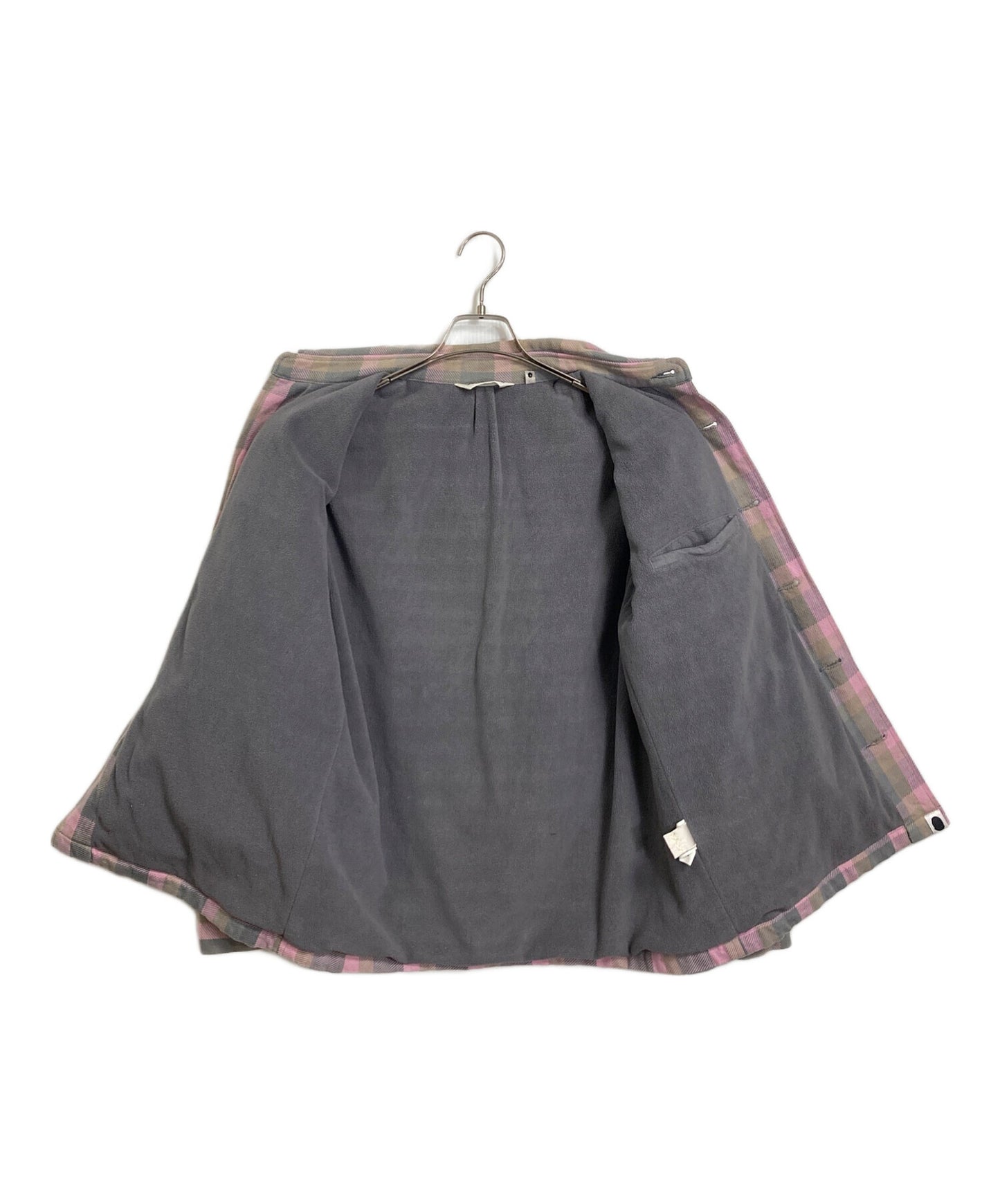 [Pre-owned] A BATHING APE Check Jacket cpo Jacket Outerwear Made in Japan