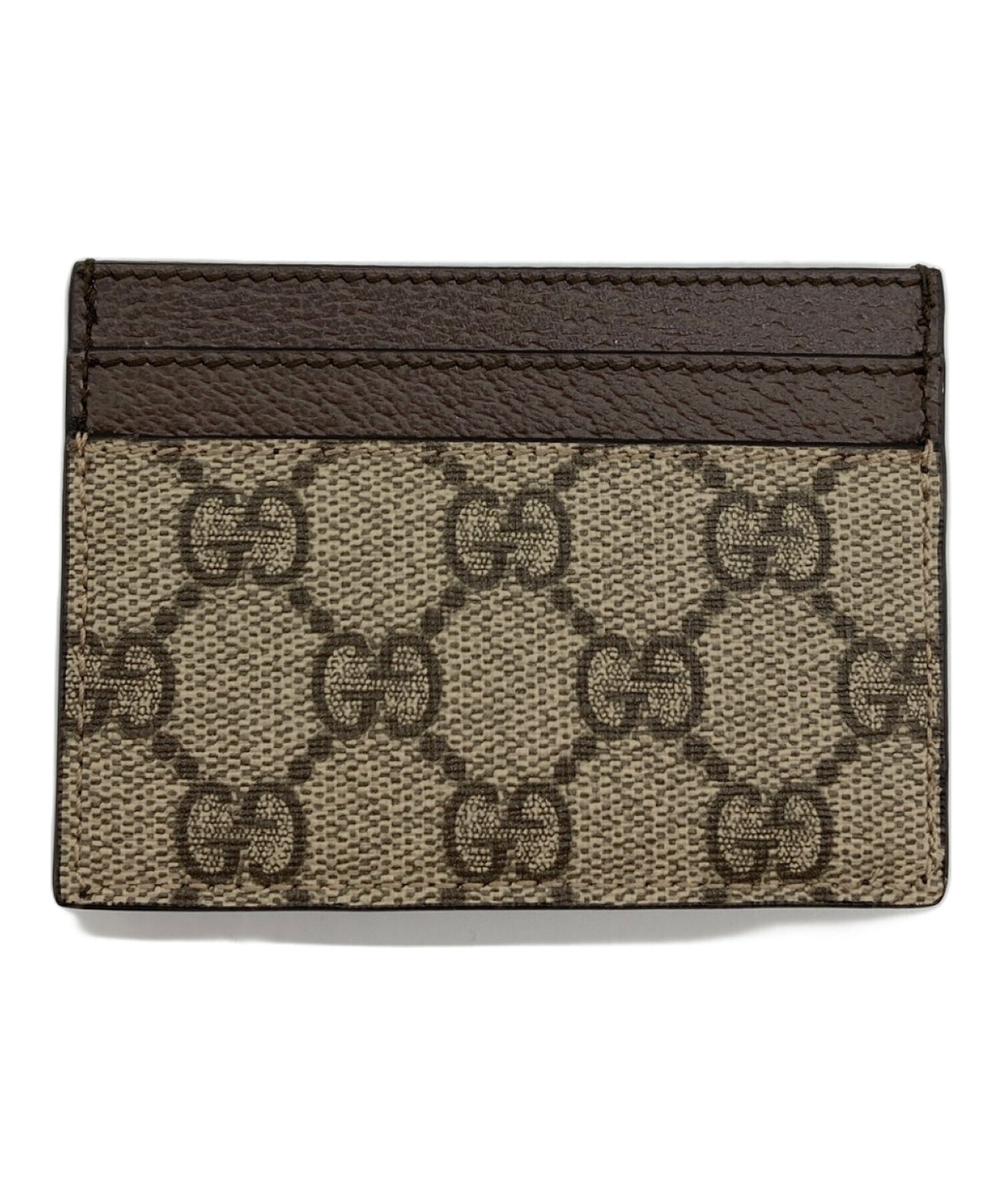 [Pre-owned] GUCCI GG Supreme Card Case 523159