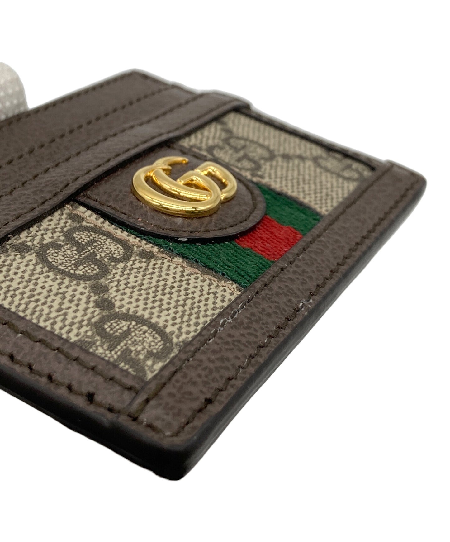 [Pre-owned] GUCCI GG Supreme Card Case 523159
