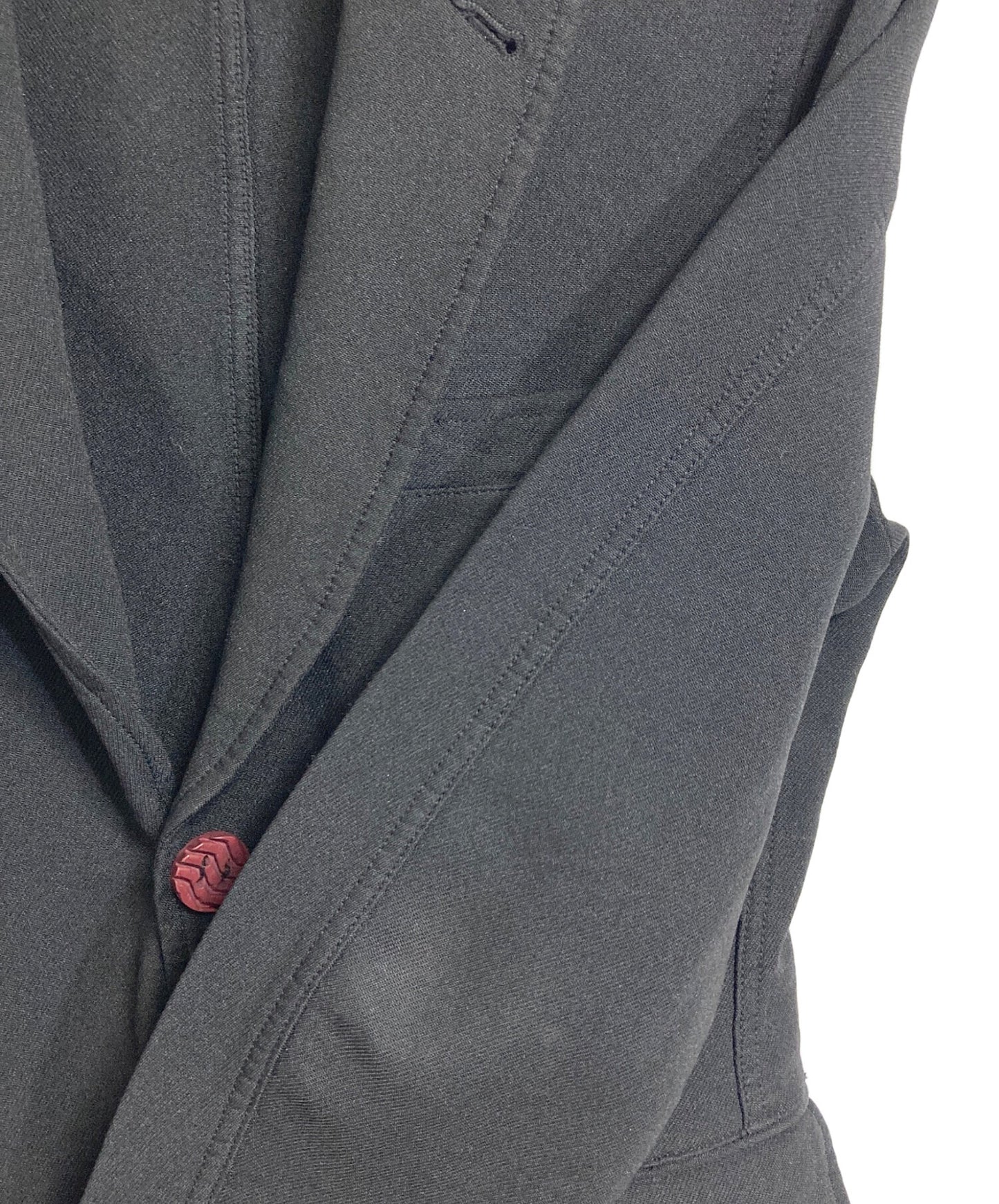 [Pre-owned] COMME des GARCONS HOMME PLUS Tire Button Poly Shrunken Jacket AD2012 13SS Poor King Period Poor King Period Poly Shrunken Outerwear PK-J102