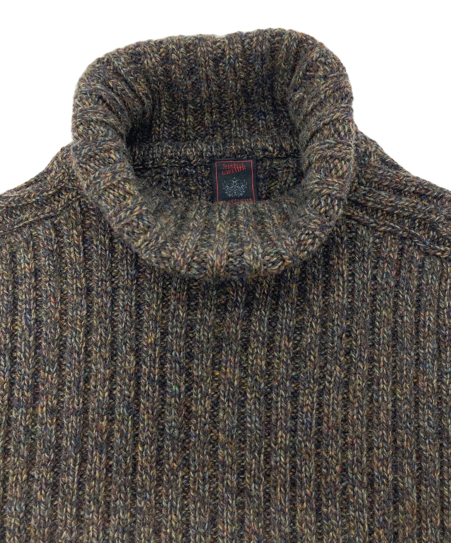 [Pre-owned] Jean Paul GAULTIER CLASSIQUE Mixed Color Wool Turtleneck Knit